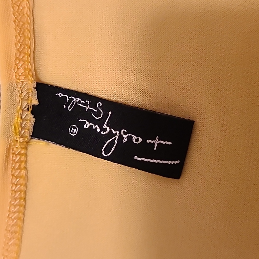 Yellow Sleeveless Ruffle Top - Picture 2 of 3